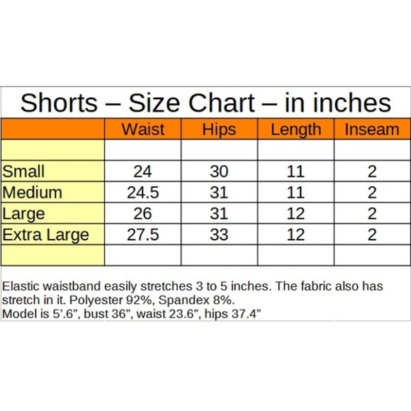 Shortie Shorts Booty Shorts Athletic Gym Shorts - Black Bootie Shorts - Picture 5 of 12